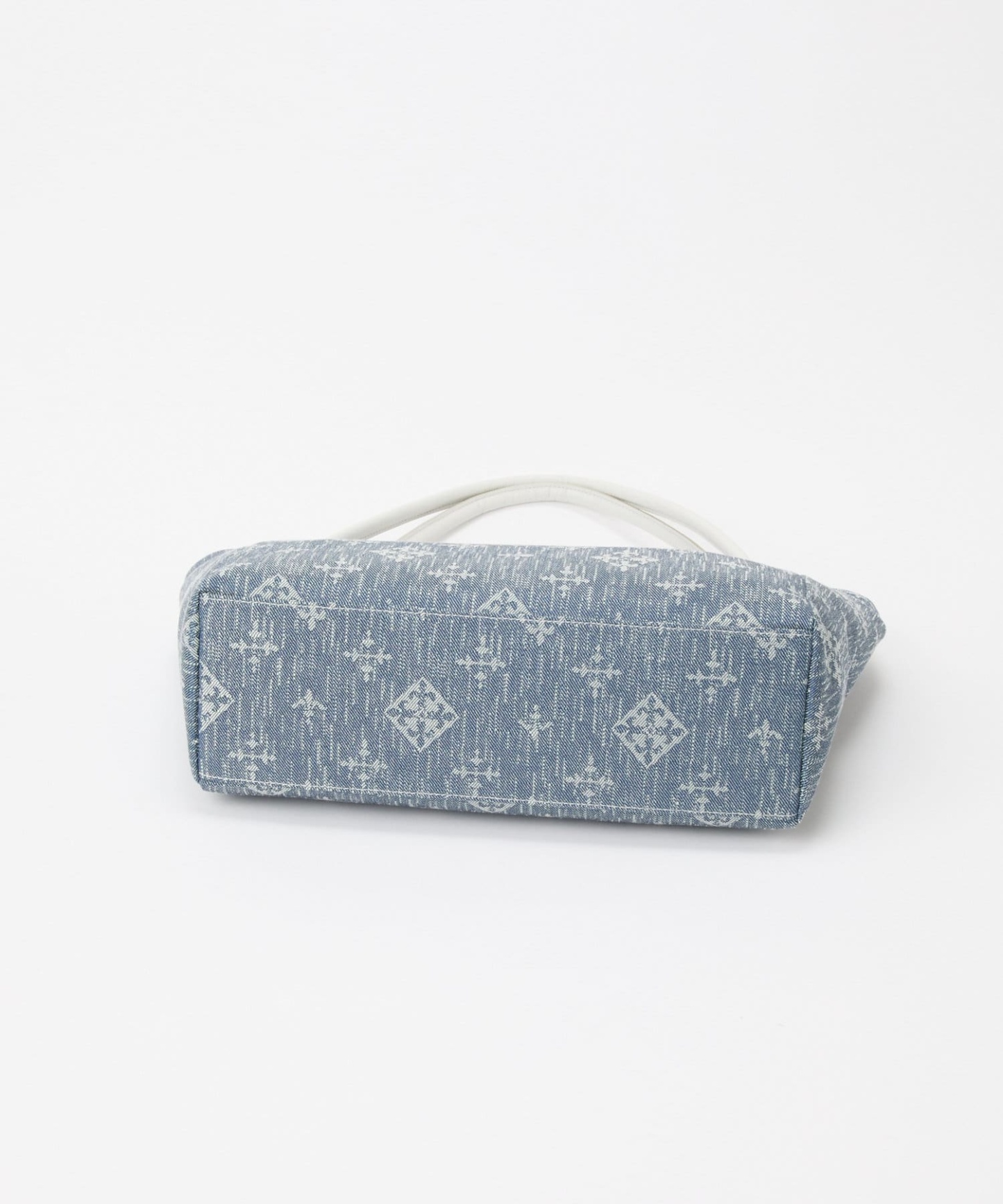*4-6 WEEKS* (254) LIMITED EDITION Russet [Denim jacquard] Simple tote bag Indigo
